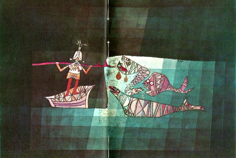 Paul Klee stridsscen i den fantastiska komiska operan France oil painting art